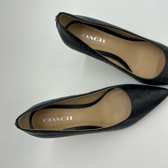 Coach Heels - Alligator Skin pattern heels - Picture 3 of 7